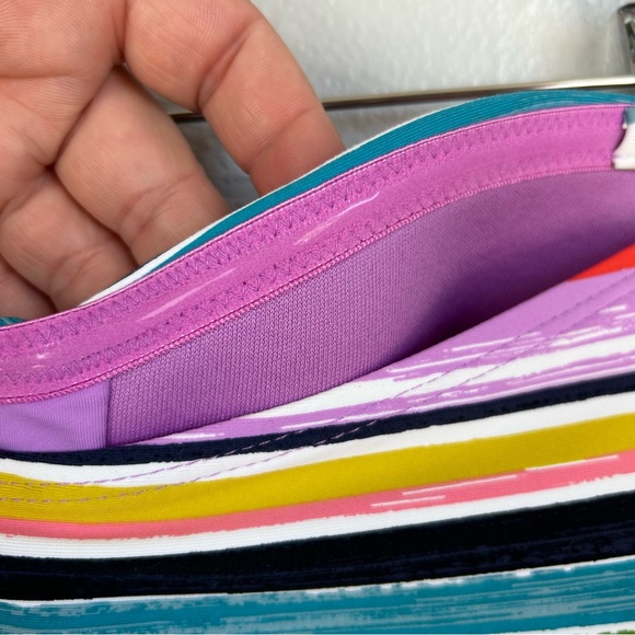 Anne Cole NWT Painted Striped Twist Front Shirred Tankini Top Size S - Picture 3 of 6